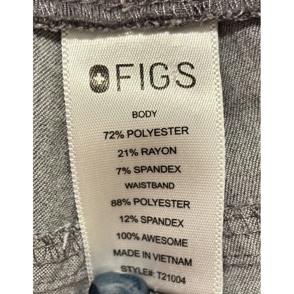 Figs‎ Womens L Kade Cargo Scrub Pants Gray Stretch Technical Collection Medical